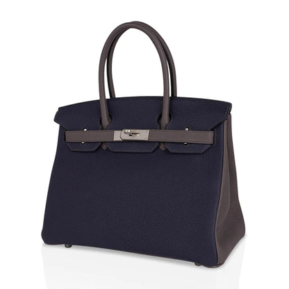 Birkin 30 HSS Blue Nuit & Etain Togo Leather Bag