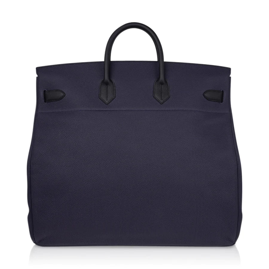 Birkin 50 HAC Bi-Colour Blue Nuit and Black Bag