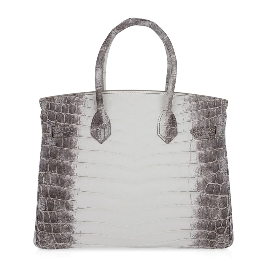 Birkin 30 Diamond Himalaya Blanc Matte Niloticus Crocodile Bag