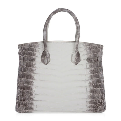 Birkin 30 Diamond Himalaya Blanc Matte Niloticus Crocodile Bag