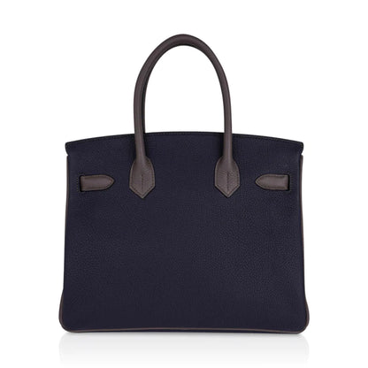 Birkin 30 HSS Blue Nuit & Etain Togo Leather Bag