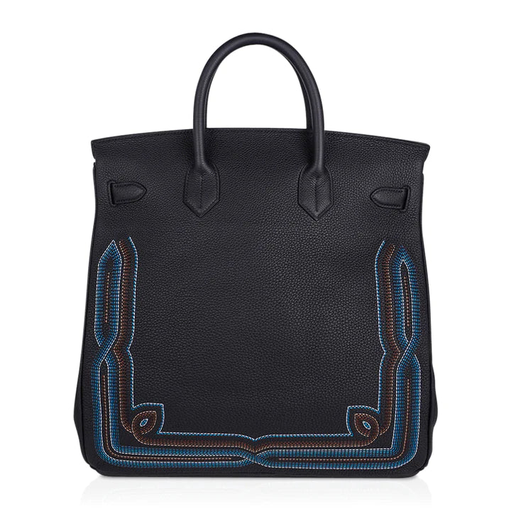 Birkin 40 HAC Runway Embroidered Bag