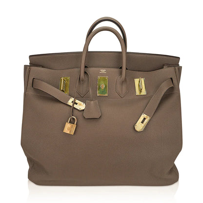 Birkin 50 HAC Etoupe Togo Leather Bag