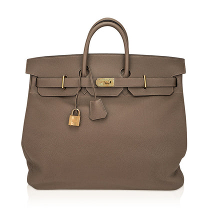 Birkin 50 HAC Etoupe Togo Leather Bag