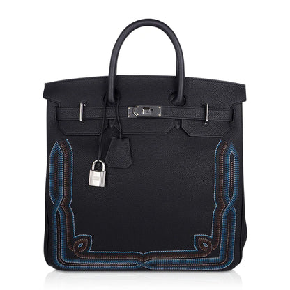 Birkin 40 HAC Runway Embroidered Bag