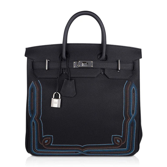 Birkin 40 HAC Runway Embroidered Bag