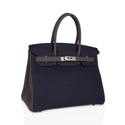 Birkin 30 HSS Blue Nuit & Etain Togo Leather Bag