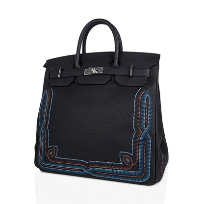 Birkin 40 HAC Runway Embroidered Bag